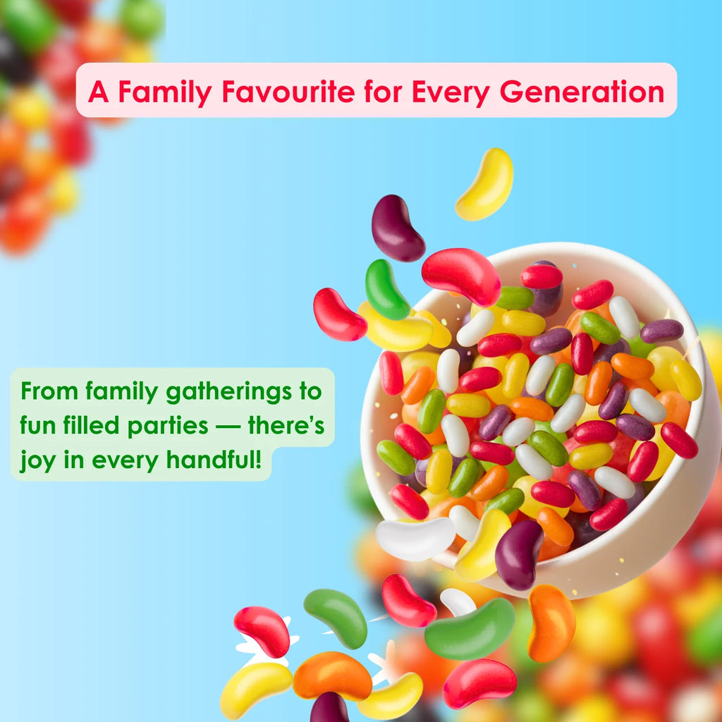 Jelly Beans Sweets - Assorted Flavours for Pick & Mix, Candy Salads & Parties
