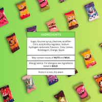 Assorted Fizzy Sour Hard Boiled Sweets