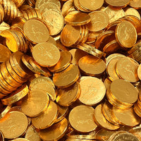 Gold Foiled Large Milk Chocolate Coins