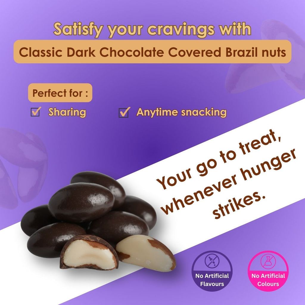 Dark Chocolate Covered Brazil Nuts