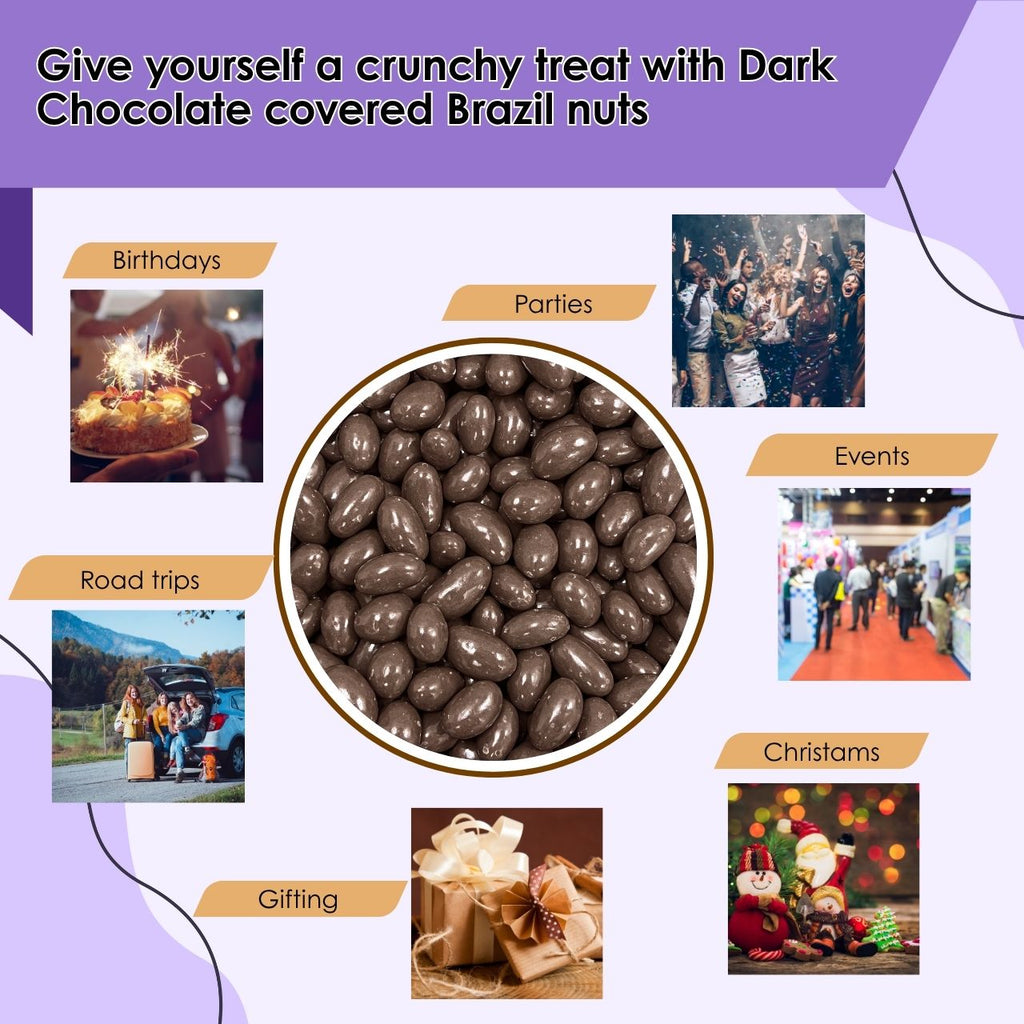 Dark Chocolate Covered Brazil Nuts