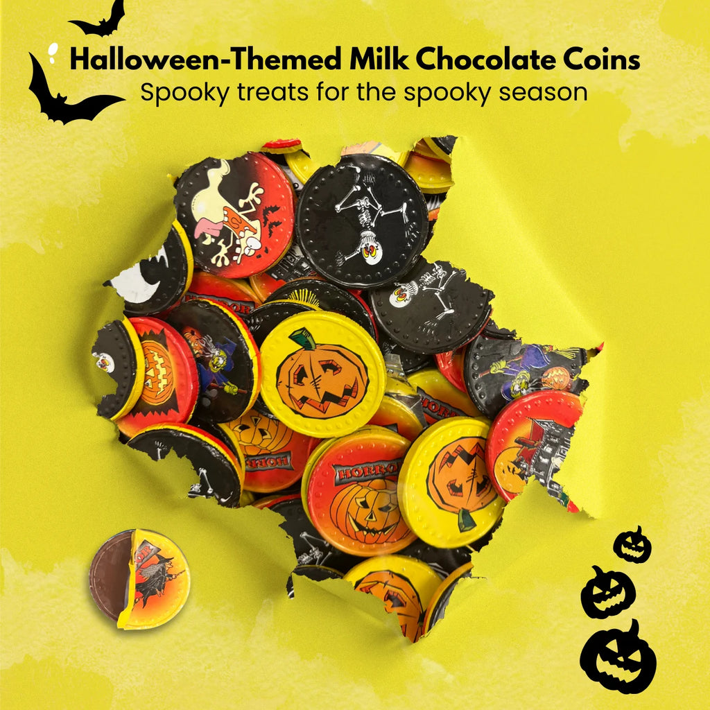 Halloween Theme Foiled Milk Chocolate Coins