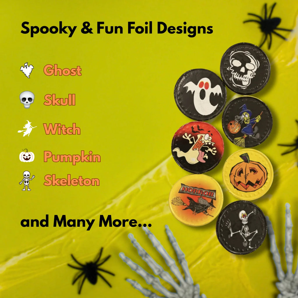Halloween Theme Foiled Milk Chocolate Coins