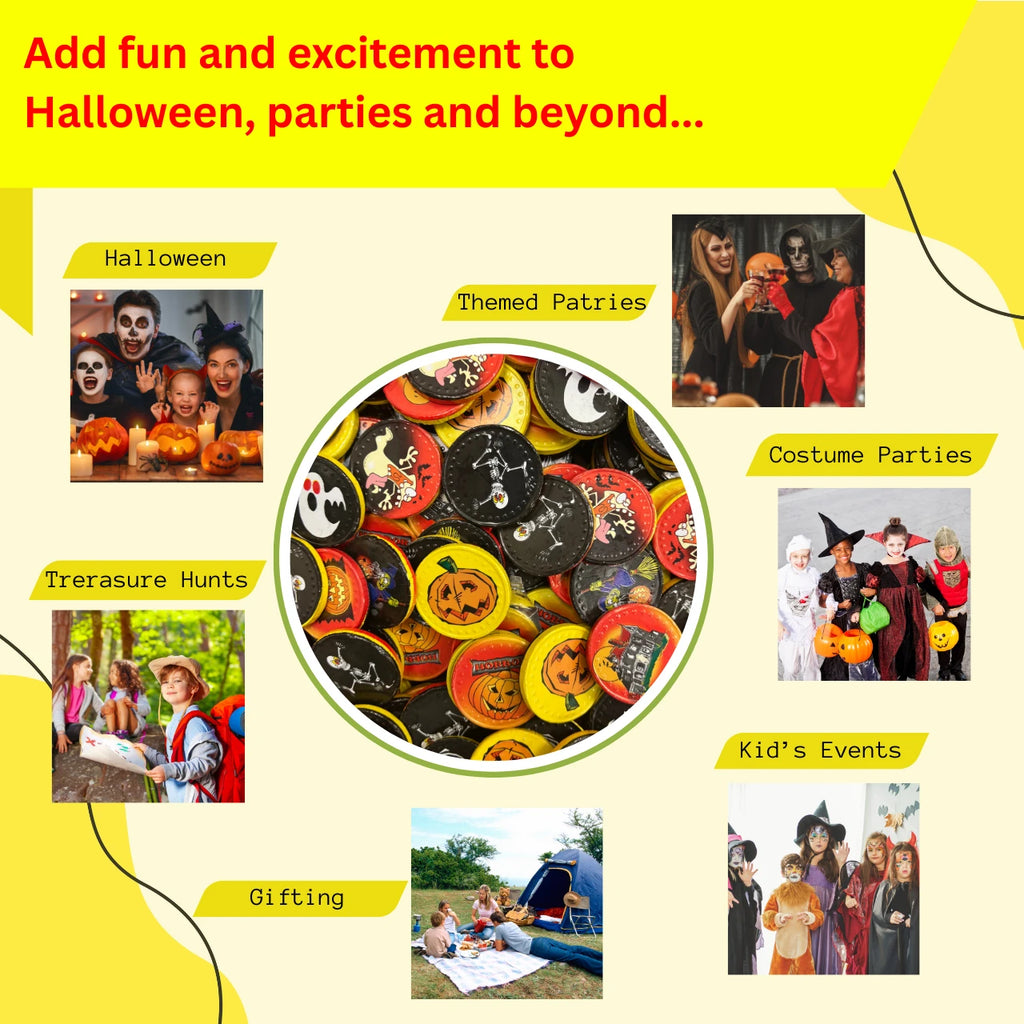 Halloween Theme Foiled Milk Chocolate Coins