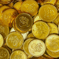 Pirate Theme Gold Foil Milk Chocolate Coins