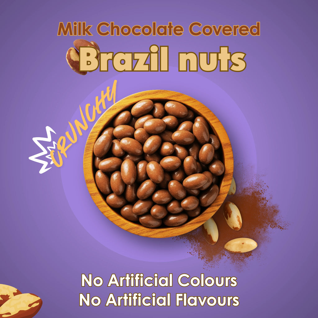 Milk Chocolate Covered Brazil Nuts