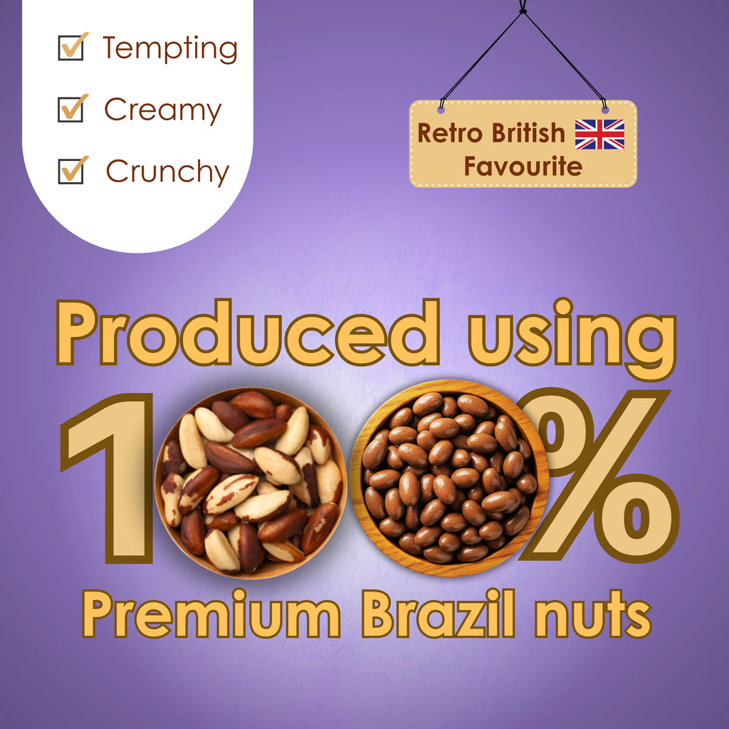 Milk Chocolate Covered Brazil Nuts