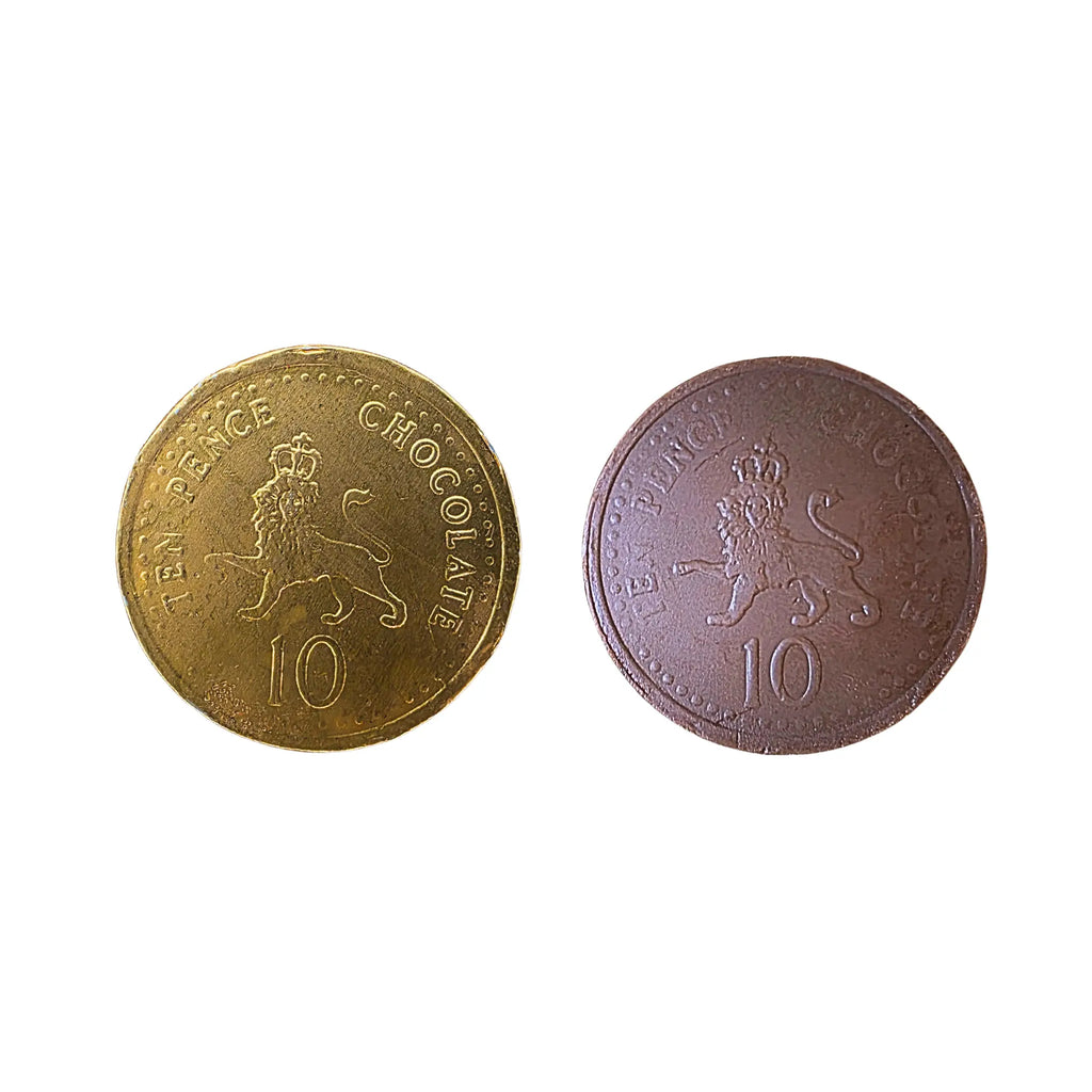 Gold Foiled Large Milk Chocolate Coins